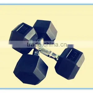 2016 Hot Sale Rubber Hexagonal Dumbell / Rubber Hex Dumbell(A-001) Quality Choice thumbnail-2