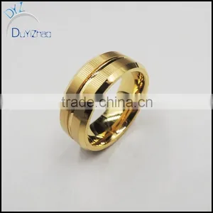 Custom Gold Plated Tungsten Carbide Ring thumbnail-1