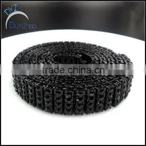 Hot Sale 4 Row Men's Heavy Hip Hop Black Diamond Necklace thumbnail-3
