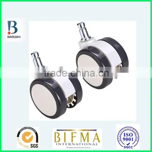 BL 2.5 Inch White& Grey Nylon PU Furniture or Medical Wheel Caster thumbnail-6