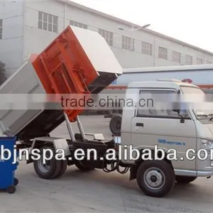 Made in China Self-unload Small Garbage Truck, Garbage Truck Dimensions thumbnail-1