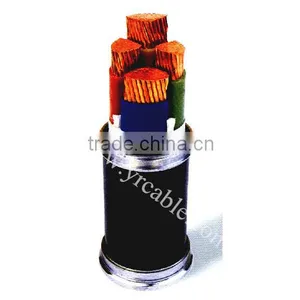 0.6/1kv XLPE Insulated Thick Round Steel Wire Armored PVC Outer Sheath Power Cable thumbnail-1
