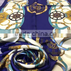 High Quality Customizable Digtial Printed Polyester Scarf Fashionable thumbnail-2