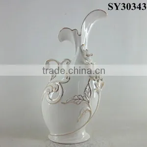 Decorative White Ceramic and Porcelain Vases thumbnail-2