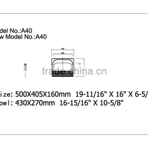 Wallmounted Laundry Stainless Steel Bathroom Sink thumbnail-3