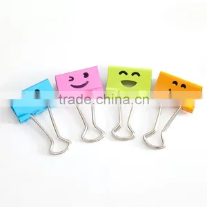 Happy Smile Face Binder Clip thumbnail-1