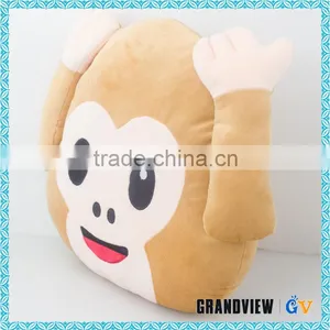 Wholesale Cute Monkey Animal Shape Emoji Pillow With Low Price thumbnail-2