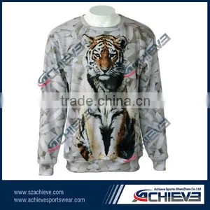 Sublimation All Over Print Crewneck Sweatshirt Costume Hoody Sweatshirt thumbnail-1