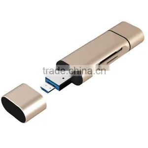 USB-C USB-A Micro USB 3 in 1 TF SD OTG Card Reader thumbnail-6