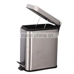 5L STAINLESS STEEL TRASH BIN thumbnail-1