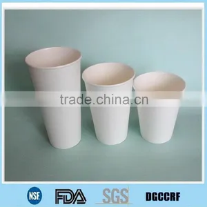 White Plain Paper Cup With Black Lid thumbnail-3