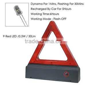 BT-4824 9LED Dynamo Roadside LED Light Warning Triangle thumbnail-3