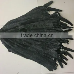 Factory Direct Black Color Sable Fur Skin / Real Tan Mink Fur Skin thumbnail-1