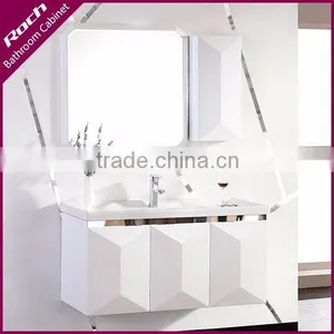 ROCH 8008 Hot Selling Wooden Bathroom Vanity High Light Lacquer thumbnail-1