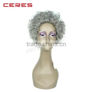 Trade Assurance Top Quality Remy 100% Human Hair Gray Hair Wig for Men thumbnail-1