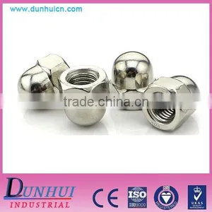 Stainless Steel Hex Domed Cap Reverse Thread Nut thumbnail-1