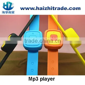 Novelty Mini Mp3 Player Cool Sport Mp3 Silicone Wrist Watch Quality Choice thumbnail-1