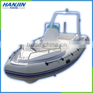 2016 Hot-sale Inflatable Fiberglass Used Rescue Boat for Sale thumbnail-2