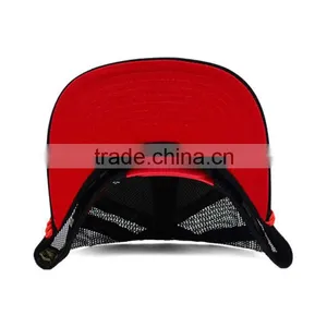 Wholesale Customised Cheap 6 Panel Snapback Mesh Trucker Cap thumbnail-4