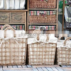 8 Hand Woven - Pastoral Style - Straw - Dirty Laundry Basket - Storage Basket - Storage Basket Basket thumbnail-6