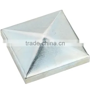 White Square Decorative Post Caps thumbnail-1