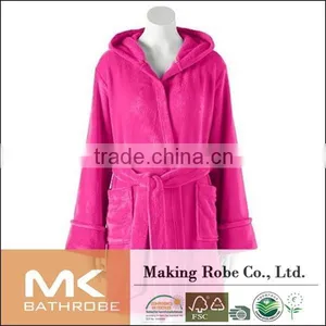 100% Polyester Material Promotional Bathrobe With Hood thumbnail-6