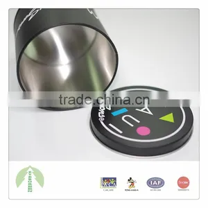 Round Shape Tin Box 9.52*9.80cm Black Tin Can thumbnail-3