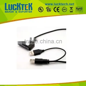SATA CABLE, SATA 22PIN to Dual USB 2.0 Cable thumbnail-1