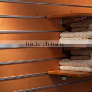 Beech Color Melamine Mdf Slatwall Panels thumbnail-2
