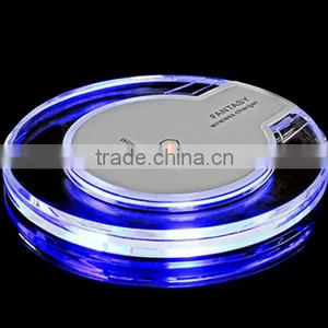 On-board Wireless Charger Mobile Wireless Charger Stents QI 360 Rotary Logo Emitter Wholesale thumbnail-5