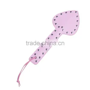 New Love Pattern Leather Slave Paddle BONDAGE Span, Sex Toy for Man Www Sexy Com Adults Toys of Sex Whips thumbnail-2