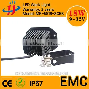High Power 18W Square LED Work Light-5 Inch High Lumen Led Truck Work Lights thumbnail-4