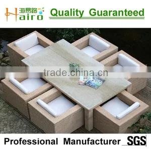 Outdoor Rattan Dining Table and Chairs thumbnail-3