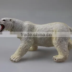 Recur Animal World Miniature Plastic Polar Bear Realistic Soft PVC Wild Animal Toy thumbnail-2