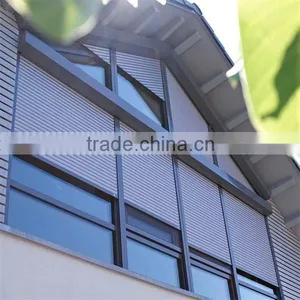 Newest Vertical Opening Residential Aluminum Window Shutter Roll Up thumbnail-4
