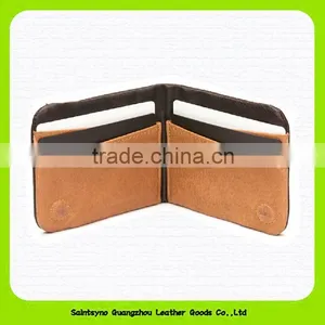 15603B Fashion Leisure Cow Leather Simple Classic Men's Wallet thumbnail-4