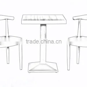 High Quality Rustic Art Deco Restaurant Furniture for Couples thumbnail-2