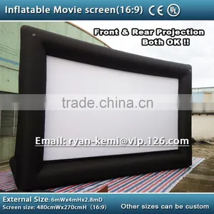 6x4m 16:9 Inflatable Movie Screen Inflatable Rear Projection Movie Screen Inflatable Film Screen thumbnail-2