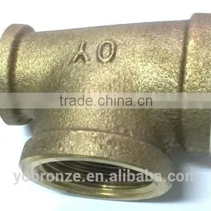 New Products Taiwan 1x3/4 Inch Pipe Brass Fittings Reducing Tee thumbnail-5