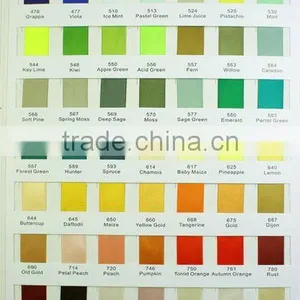 100% Polyester Satin Ribbon Color Card thumbnail-1