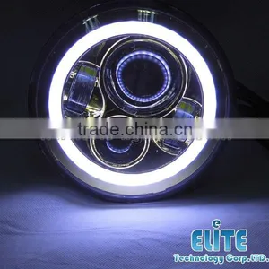 2015 Updated 7inch Round Led Headlight With DRL 12v 24v Led Motorcycle Headlight With E-Mark Certificate thumbnail-5