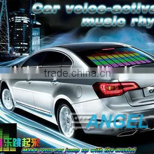 45x11cm Car Sticker Music Rhythm LED Flash Light Lamp Sound Activated Equalizer / Car Voice-activated Music Rhythm Light thumbnail-1