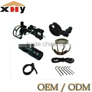 Five Pin Optical Bow Sight, Braided Bow Sling for Archery Compound Bow Black Set thumbnail-1