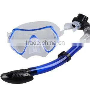 Swimming Swim Scuba Pro Anti-Fog Goggles Mask Dive Under Water Diving Glasses Submersible w/ Dry Snorkel Set 3 Colors thumbnail-1