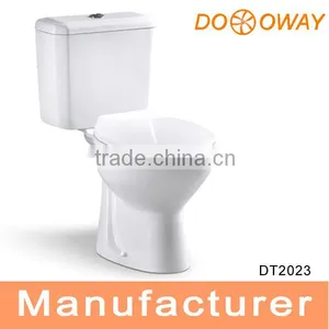 Popular Bathroom Ceramics Two Piece Public Toilet DT2023 thumbnail-1