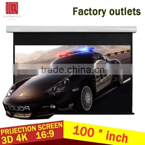 4:3 120 Inch Motorized Rear Projector Screen With Remote Control thumbnail-1