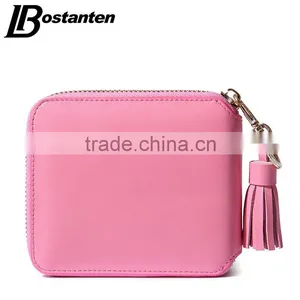 Leather Macrame Women Wallet and Purse Zipper Open With Coin Slot thumbnail-1