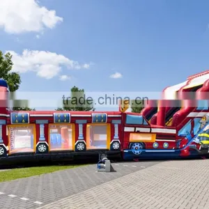 Super Large Inflatable Slide Sale, Superduty Inflatable Combi Castle With Slide for Custom Theme thumbnail-2