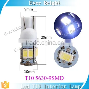 Cool White Color Ever Bright 220LM Led Lights for Cars W5w T10 Car Led Bulb 5630 Smd Led Specifications thumbnail-1