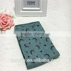 Kids Soft Touch Printed Polyester Cotton Material Scarf thumbnail-6